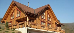 Blockhaus mit SuterHolz von Nordic Home